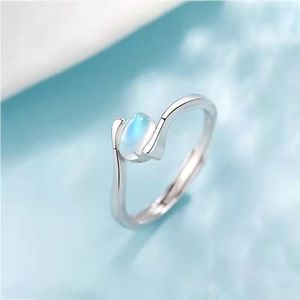 Moonstone Women's S925 Silver Ring